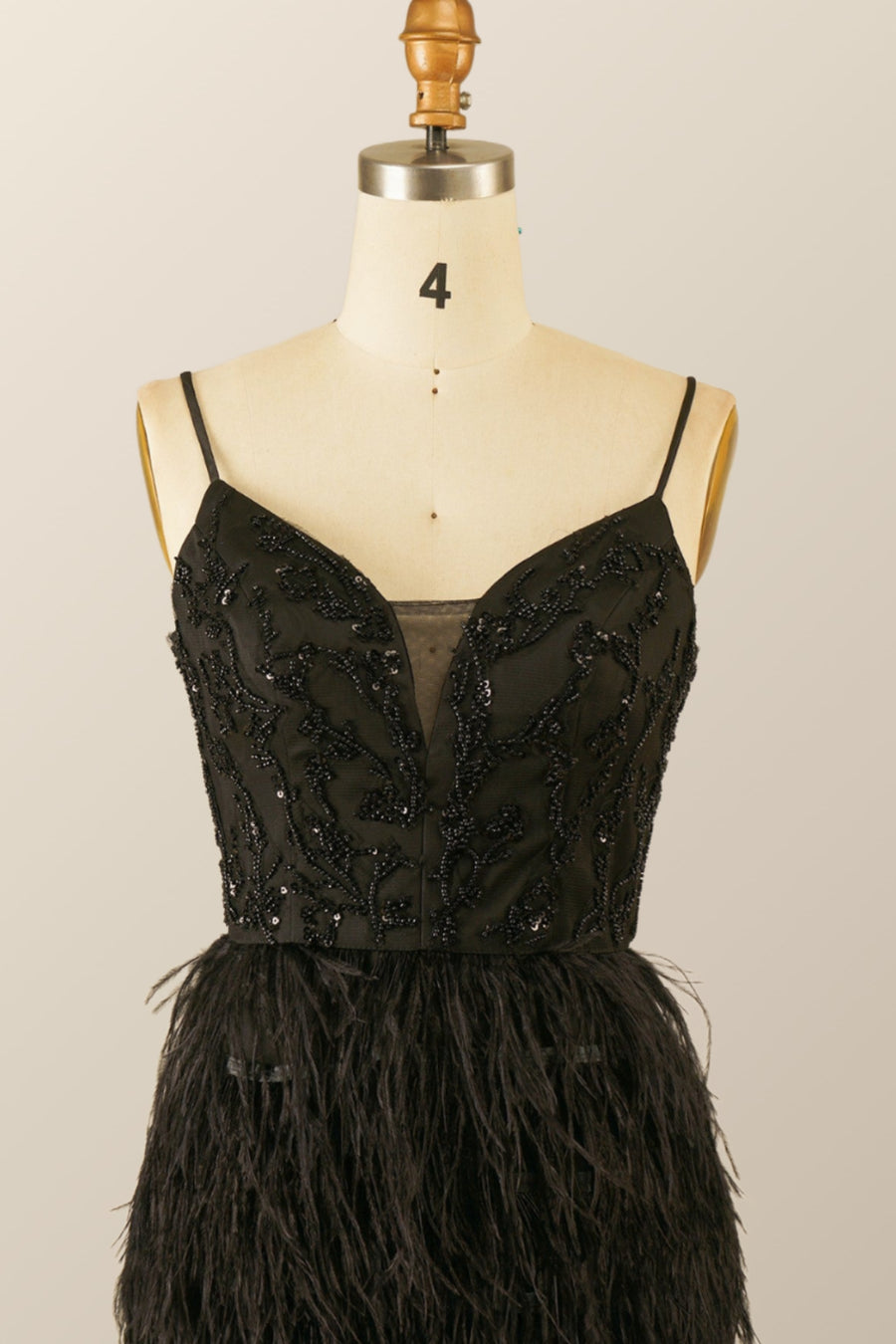 Straps Black Beaded Feather Mini Dress Ohmollydress Straps Black Beaded Feather Mini Dress Ohmollydress