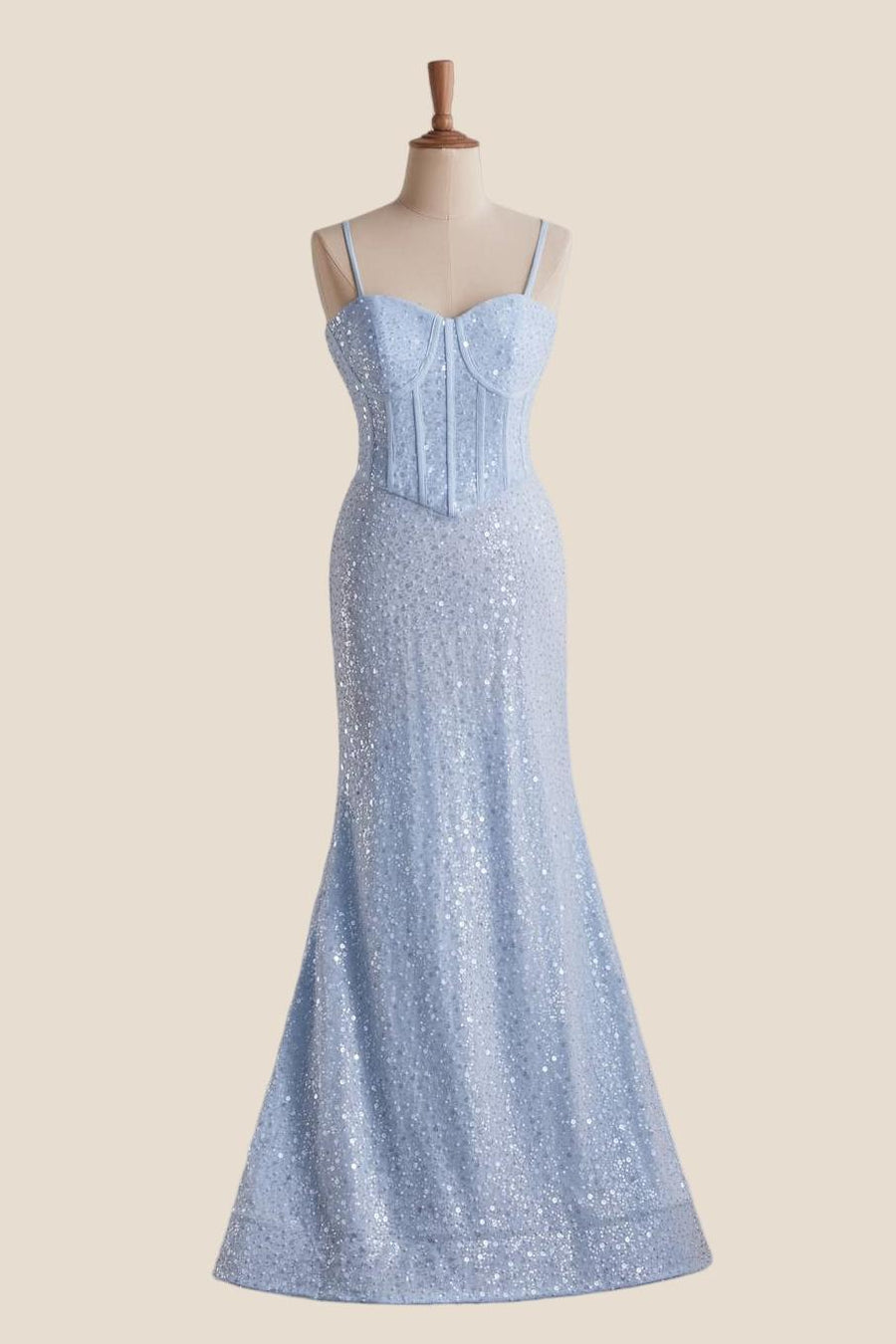 Light Blue Sequin Mermaid Long Formal Dress Ohmollydress Light Blue Sequin Mermaid Long Formal Dress Ohmollydress