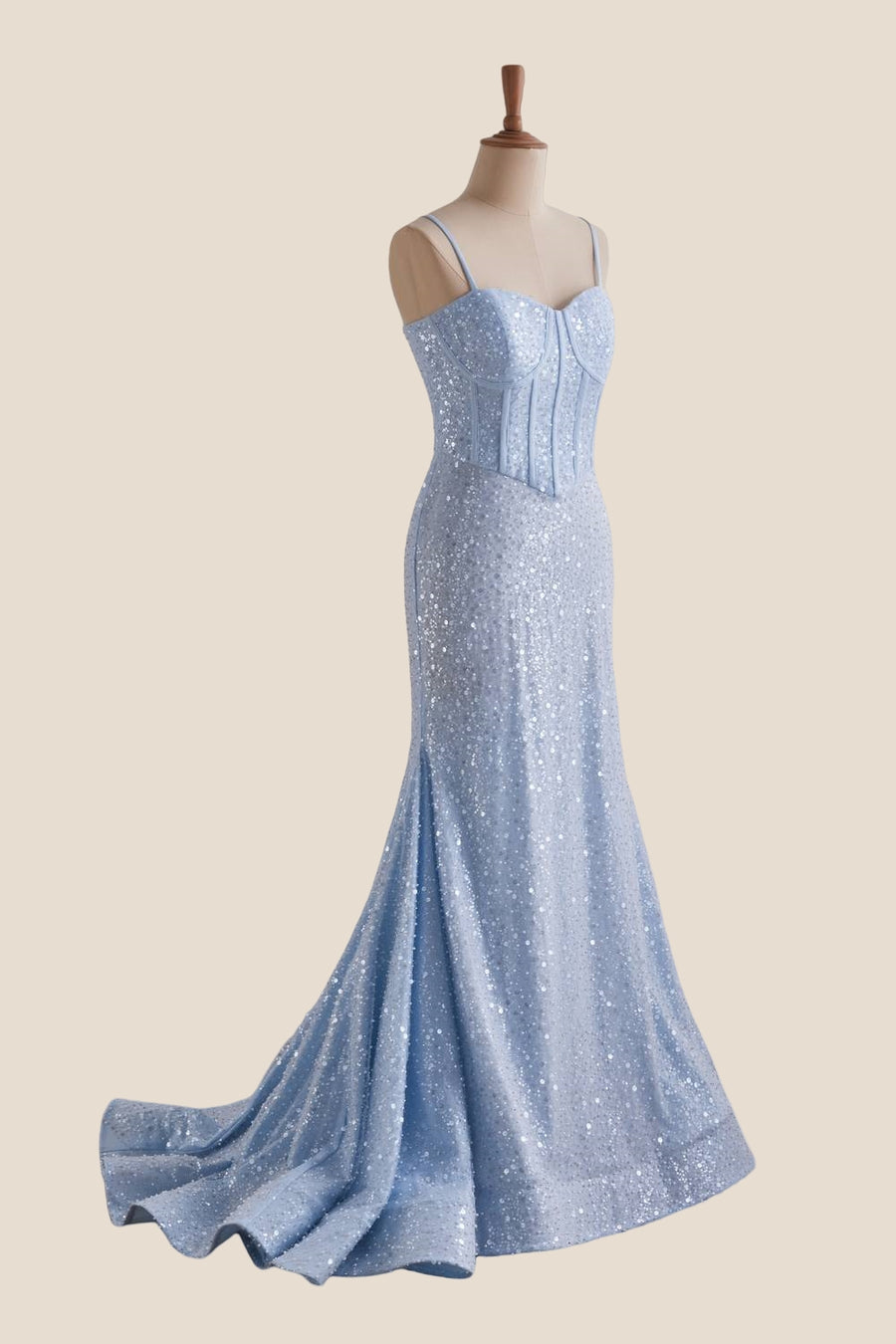Light Blue Sequin Mermaid Long Formal Dress Ohmollydress Light Blue Sequin Mermaid Long Formal Dress Ohmollydress