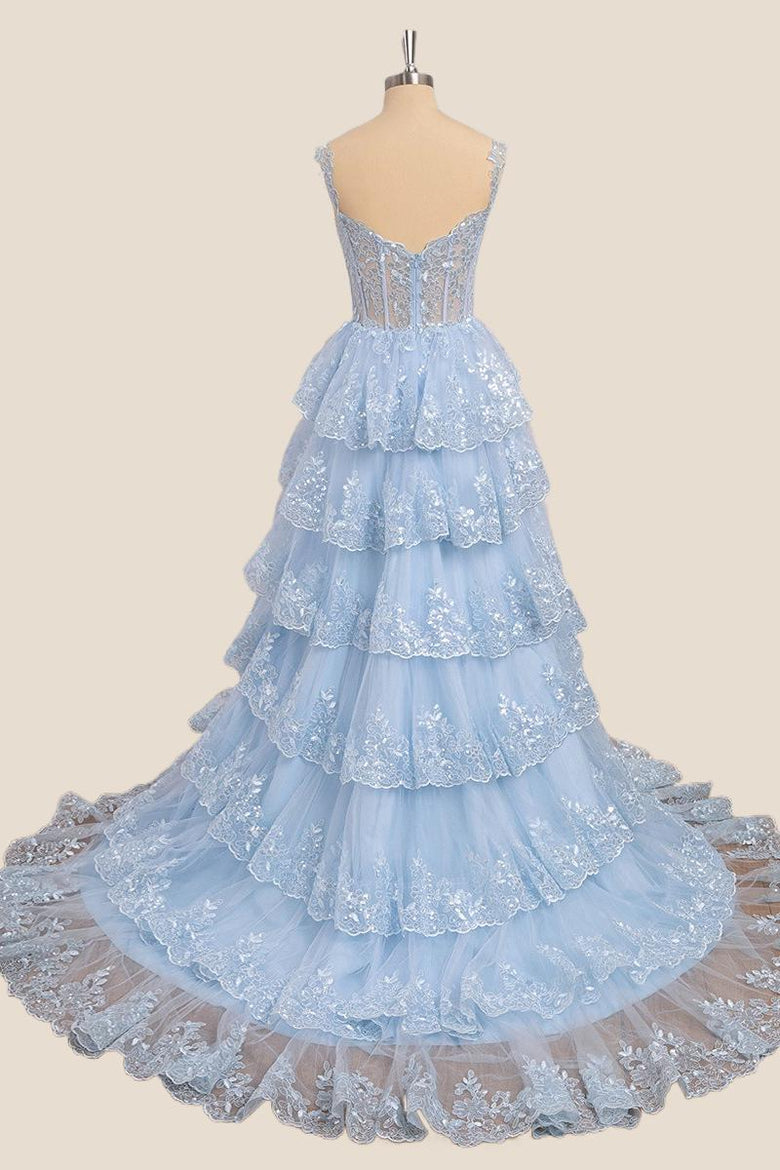 Audrey Toile Hand Smocked Ruffle Collar Short Sleeve Dress in Blue main image 1