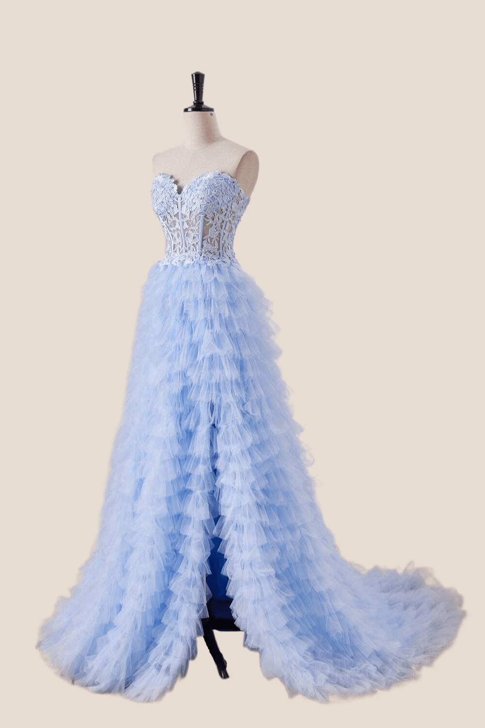 light blue appliques a line tiered ruffles formal gown $ 197 . 00 $ 197 ... light blue appliques a line tiered ruffles formal gown $ 197 . 00 $ 197 ...