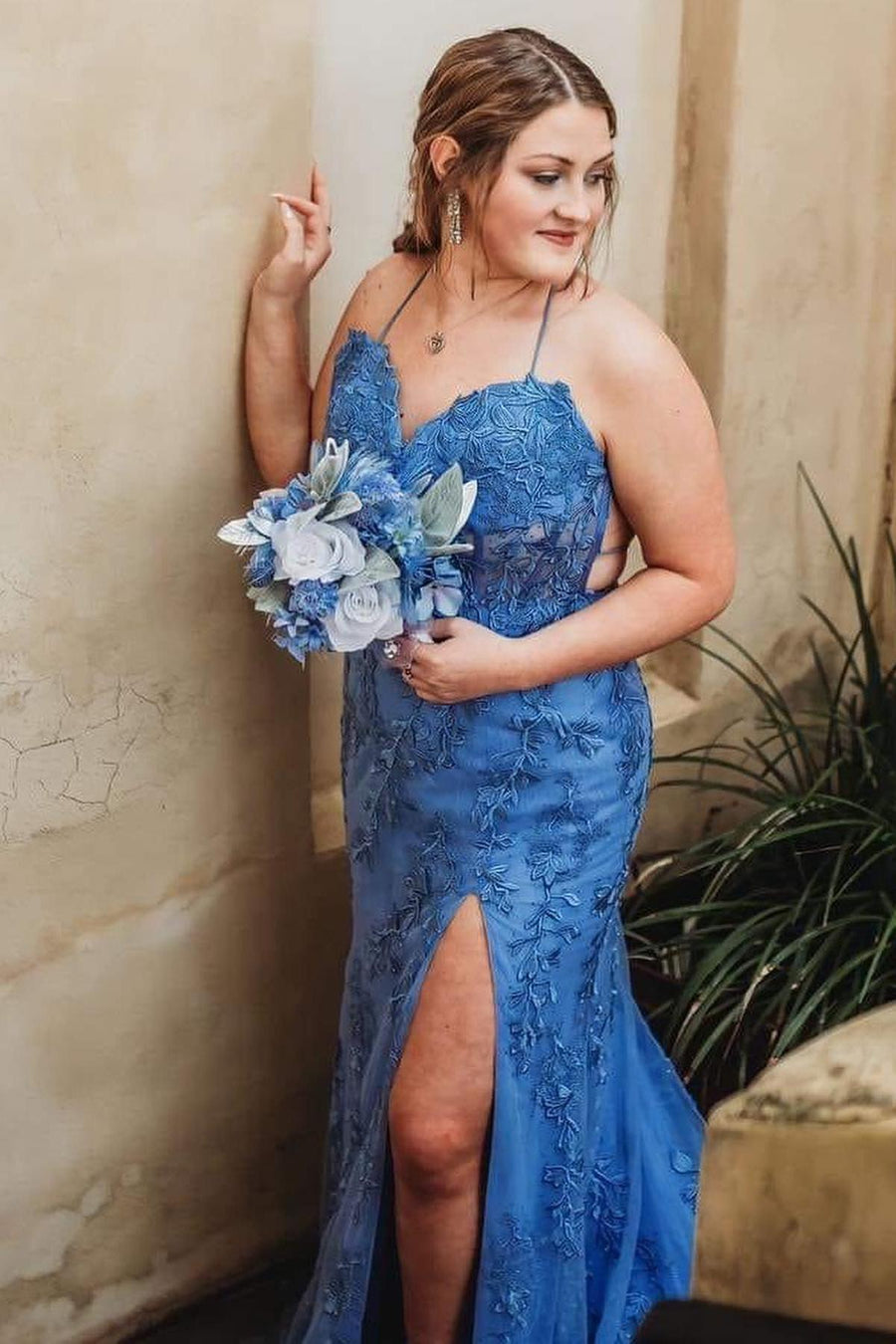Straps Hot Pink Lace Mermaid Long Prom Dress Ohmollydress Straps Hot Pink Lace Mermaid Long Prom Dress Ohmollydress