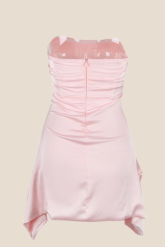 Strapless Jade Ruched Short Homecoming Dress Ohmollydress Strapless Jade Ruched Short Homecoming Dress Ohmollydress