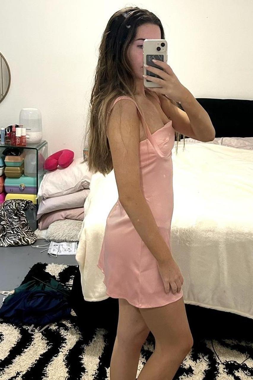 Straps Black Satin Short Party Dress