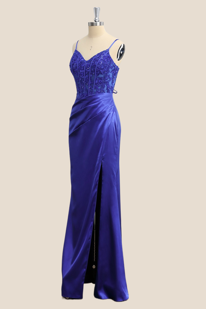 Curacao Mousseline Dress - Royal Blue main image 1