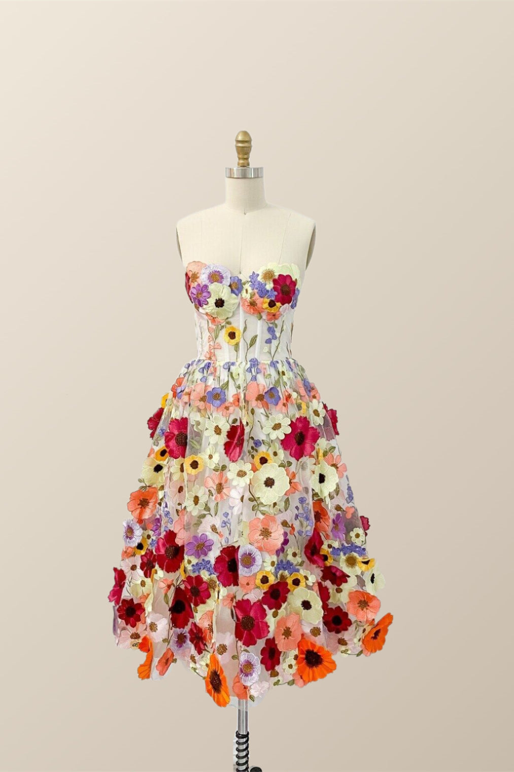 【M me eme】Flower tulle mini onepiece M me emeワンピース Flower tulle mini onepiece M me eme