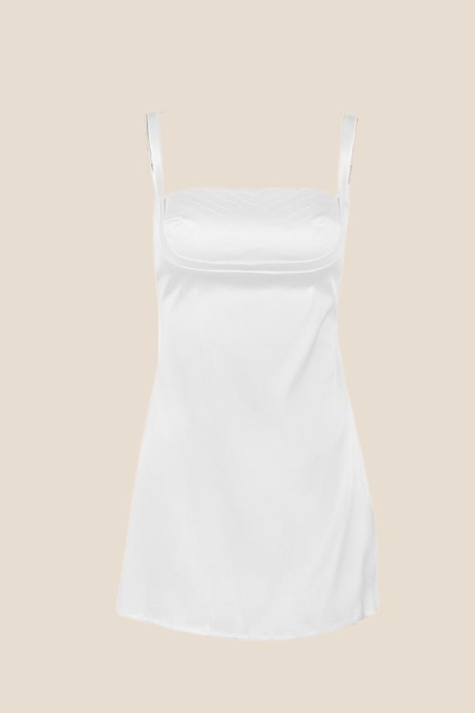 Straps Black Satin Short Party Dress