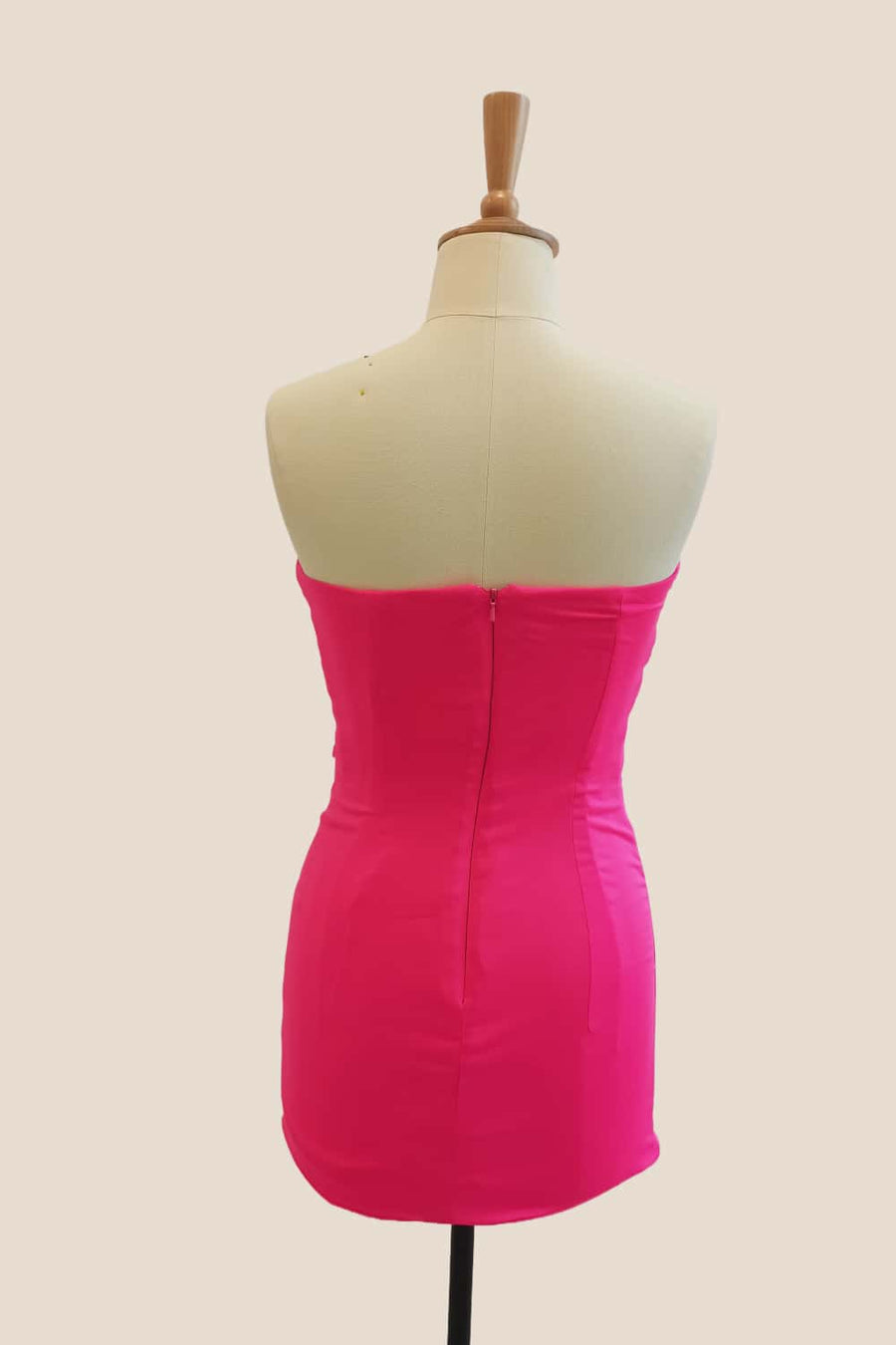 Double Twists Hot Pink Fitted Mini Dress Ohmollydress Double Twists Hot Pink Fitted Mini Dress Ohmollydress