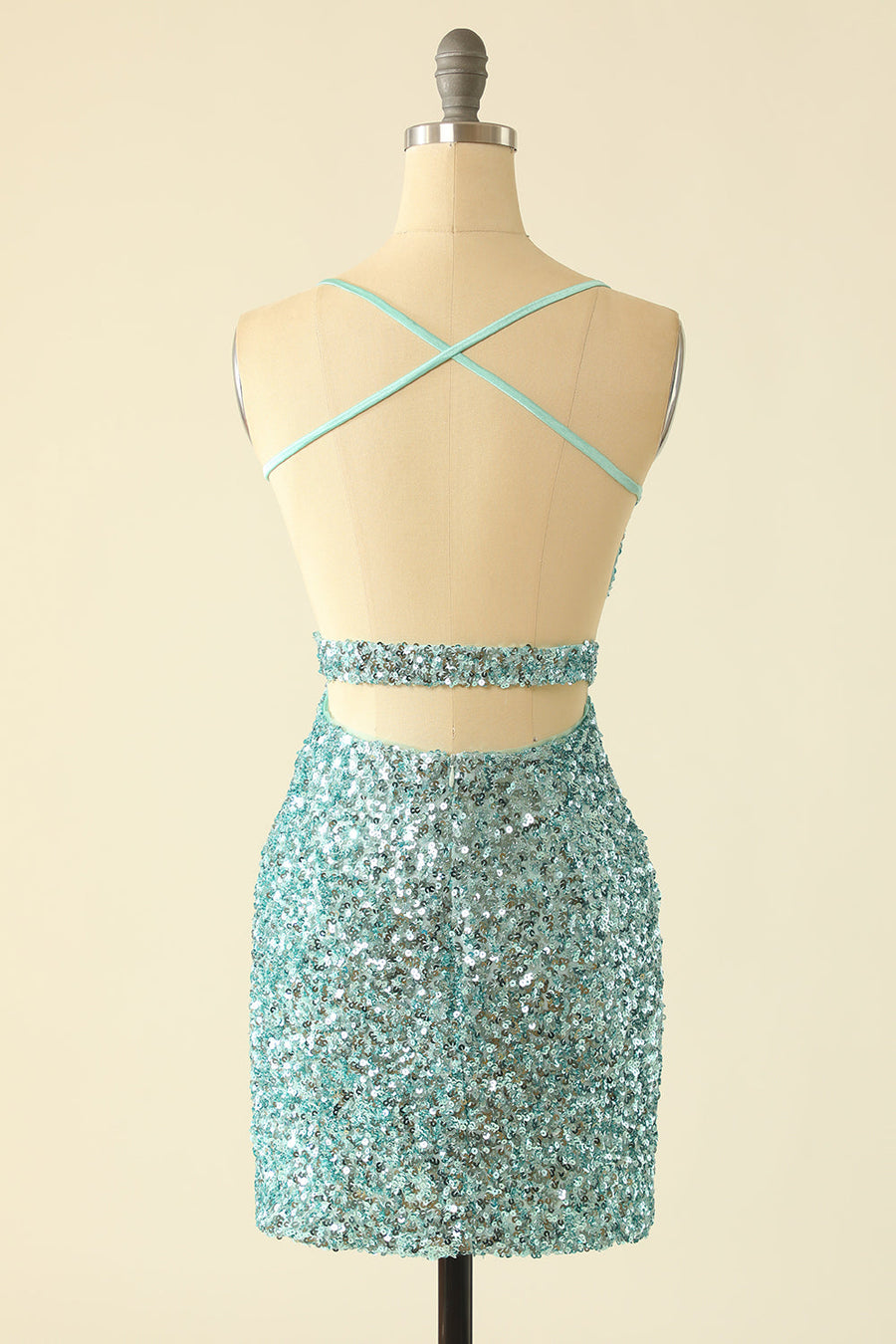 Straps Mint Green Sequin Tight Mini Dress Ohmollydress Straps Mint Green Sequin Tight Mini Dress Ohmollydress