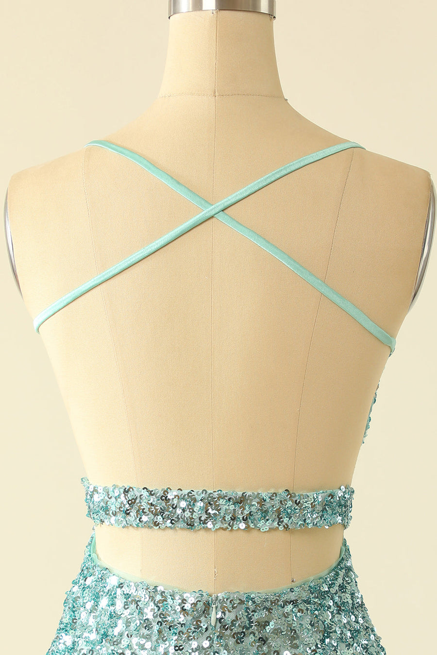 Straps Mint Green Sequin Tight Mini Dress Ohmollydress Straps Mint Green Sequin Tight Mini Dress Ohmollydress