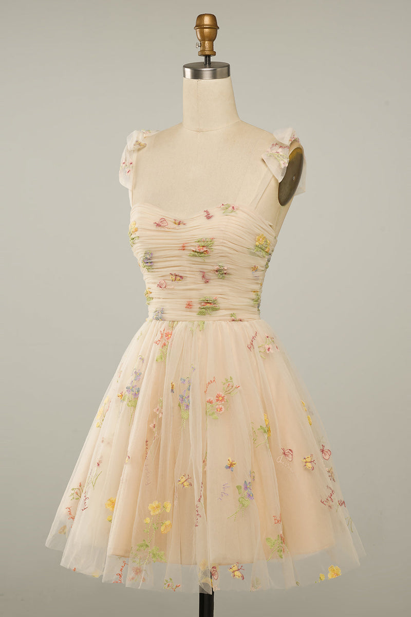 Nimue | Floral A-Line Short Dress