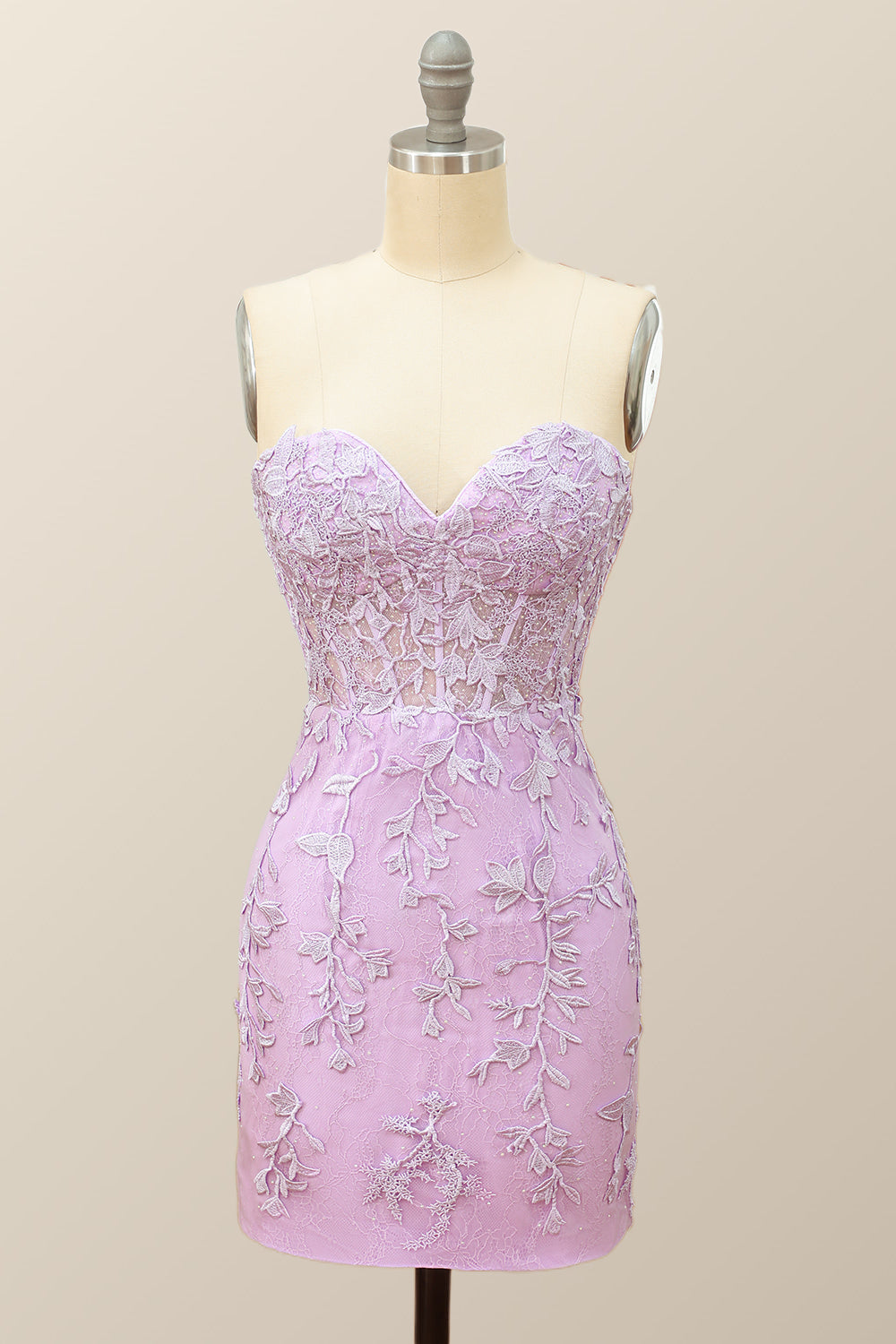Sweetheart Lavender Lace Bodycon Mini Dress Ohmollydress Sweetheart Lavender Lace Bodycon Mini Dress Ohmollydress