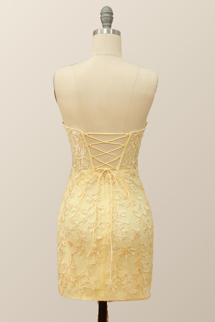Sweetheart Lavender Lace Bodycon Mini Dress