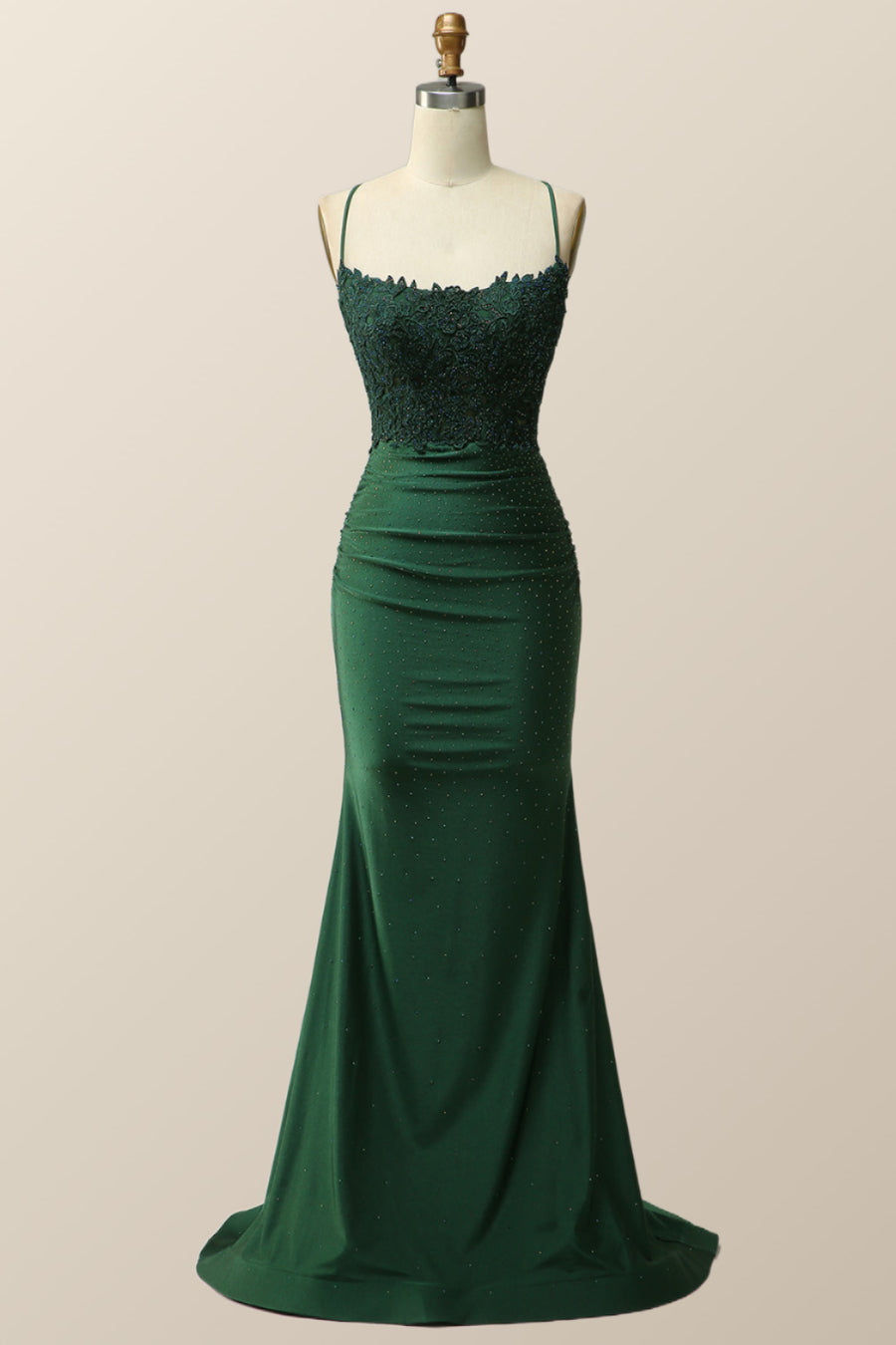 Dark Green Mermaid Appliques Long Formal Dress Ohmollydress Dark Green Mermaid Appliques Long Formal Dress Ohmollydress