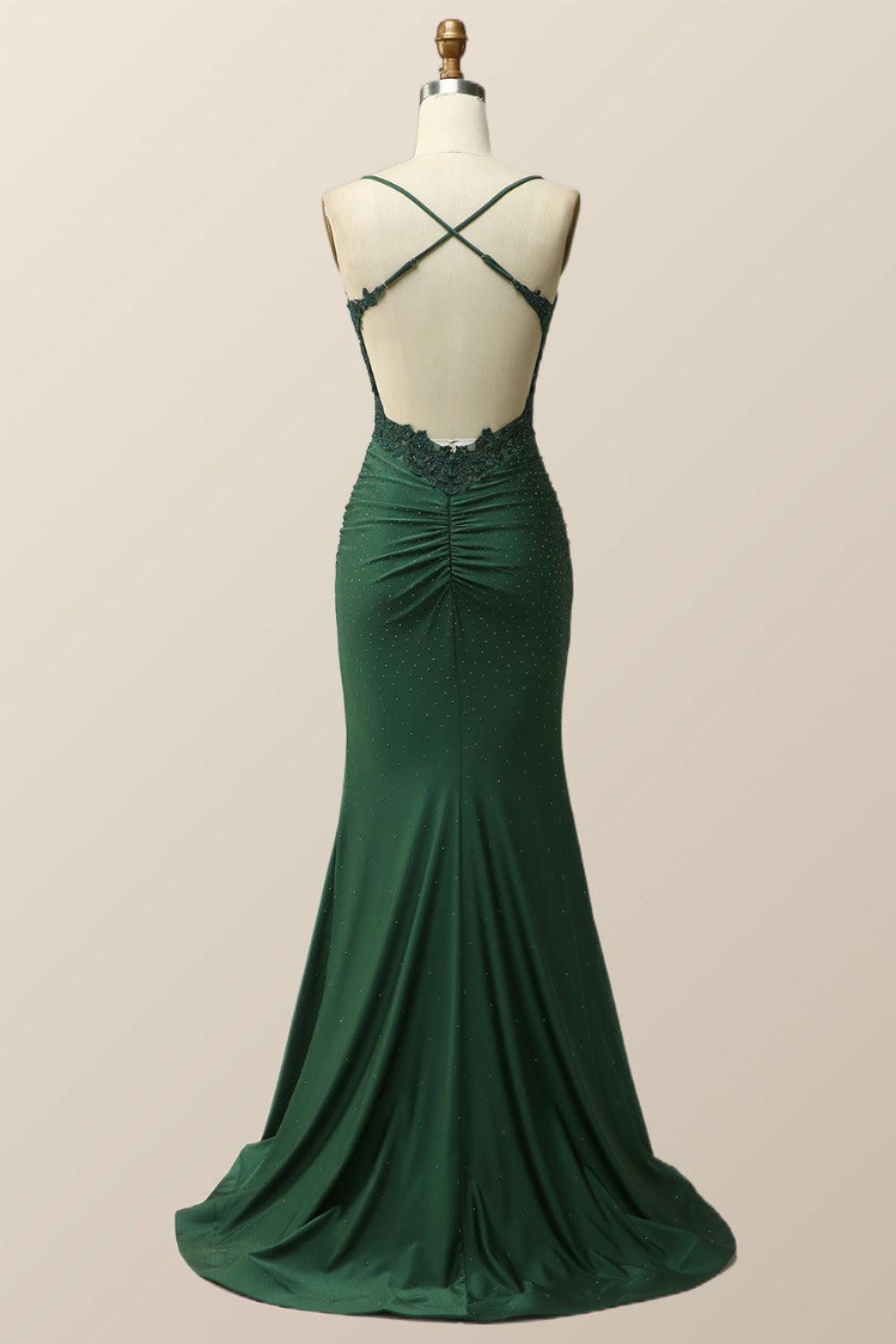 dark green mermaid appliques long formal dress $ 182 . 00 $ 182 . 00 on ...