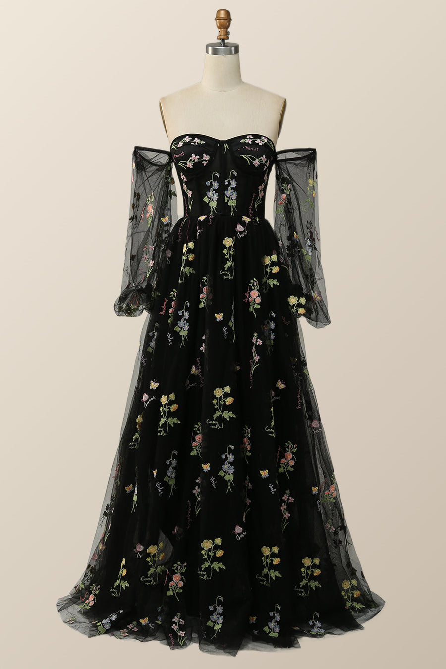 Soft Green Floral Embroidery Formal Dress Ohmollydress Soft Green Floral Embroidery Formal Dress Ohmollydress