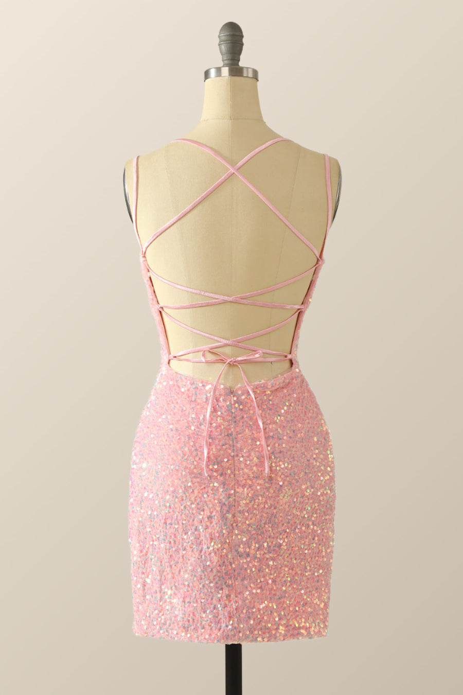 Double Straps Pink Sequin Bodycon Mini Dress Ohmollydress Double Straps Pink Sequin Bodycon Mini Dress Ohmollydress